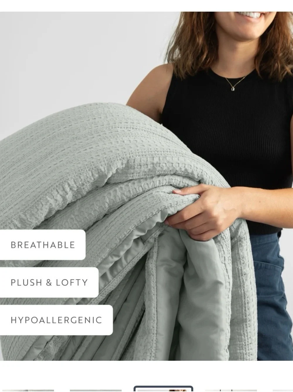 Ienjoy home collection textured waffle comforter size twin and xl twin